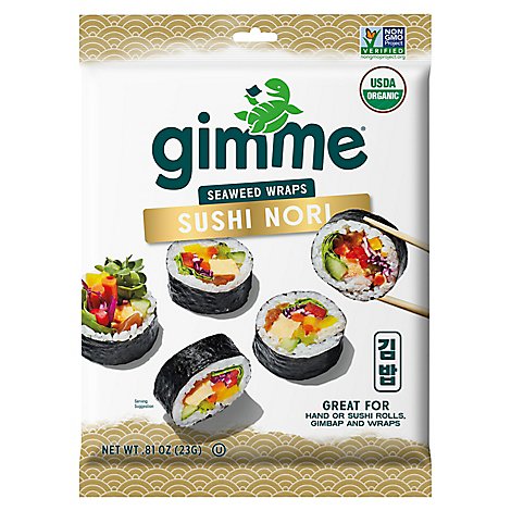 Gimme Sushi Nori Roastd Seaweed Organic - .81 Oz