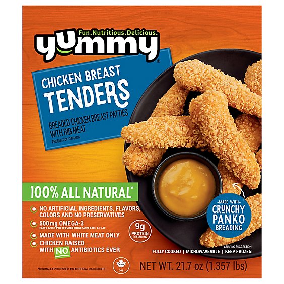 Yummy Chicken Breast Tenders All Natural - 24.5 Oz