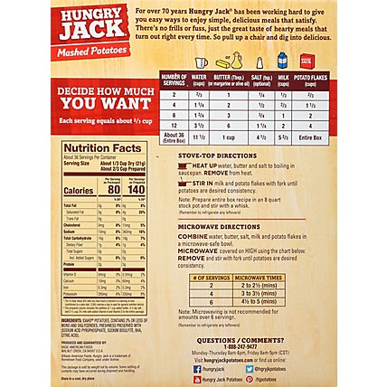 Hungry Jack Potatoes Mashed Box - 26.7 Oz - Image 6