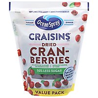 Ocean Spray Craisins Cranberries Dried Reduced Sugar 50% Less Resealable - 20 Oz - Image 3