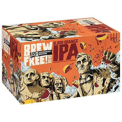 21st Amendment Brewery Brew Free Blood Orange Ipa In Cans - 6-12 Fl. Oz. - Image 1