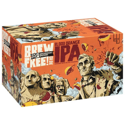 21st Amendment Brewery Brew Free Blood Orange Ipa In Cans - 6-12 Fl. Oz.