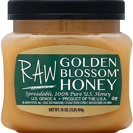 Golden Blossom Raw Honey - 16 Oz - Image 2