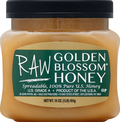 Golden Blossom Raw Honey - 16 Oz - Image 2