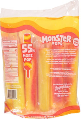 Budget Saver Monster Pops Sugar Free Cherry Pineapple 10 Count - 30 Fl. Oz. - Image 4