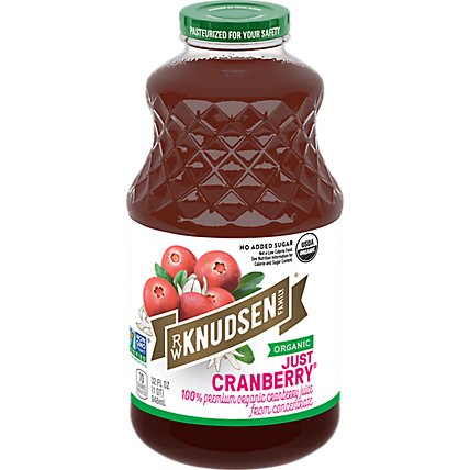R.W. Knudsen Just Cranberry Juice Organic- 32 Fl. Oz. - Image 1