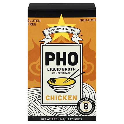 Savory Choice Broth Liquid Concentrate Authentic Pho Chicken Flavor Pouches - 2.12 Oz - Image 3