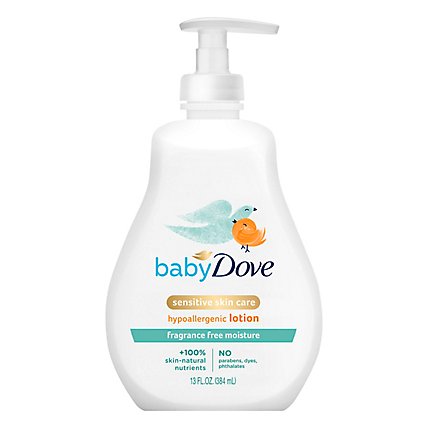 Dove Baby Lotion Sensitive Moisture Fragrance Free - 13 Fl. Oz. - Image 3