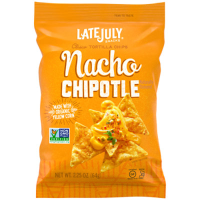 Late July Nacho Chipotle Clasico Tortilla Chips - 2.25 Oz