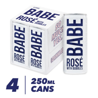 BABE Rose with Bubbles In Slim Cans - 4-250 Ml - Image 2