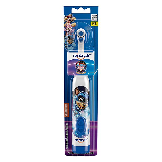 Spinbrush Paw Patrol Kids Character Electric Battery Soft Toothbrush - Each