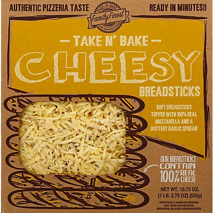Family Finest Breadsticks Cheesy Ready To Bake - 18.75 Oz - Image 2