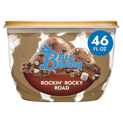 Blue Bunny Rockin Rocky Road Frozen Dessert - 46 Fl. Oz.