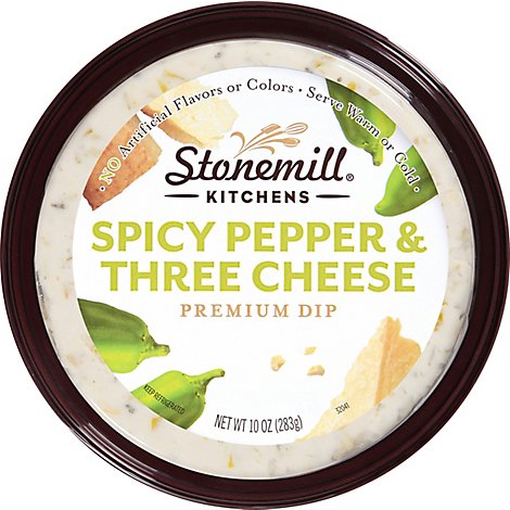 Stonemill Kitchens Dip Premium Spicy Pepper & Three Cheese - 6-10 Oz