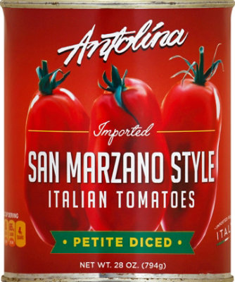 Antolina Tomatoes Italian San Marzano Style Petite Diced - 28 Oz - Image 2
