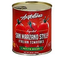 Antolina Tomatoes Italian San Marzano Style Petite Diced - 28 Oz