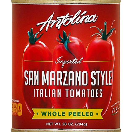 Antolina Tomatoes Italian San Marzano Style Whole Peeled - 28 Oz - Image 2