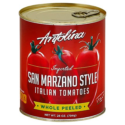 Antolina Tomatoes Italian San Marzano Style Whole Peeled - 28 Oz - Image 1