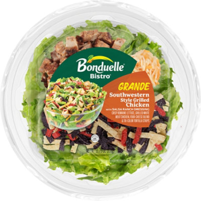Bonduelle Bistro Grande Southwestern Style Grilled Chicken Salad Bowl with Salsa Ranch - 11.75 Oz - Image 1