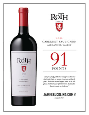 Roth Sonoma Cabernet Sauvignon Wine - 375 Ml - Image 4