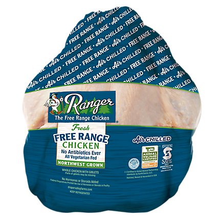Ranger Whole Chicken Air Chilled - 5.00 Lb - Image 1