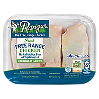 Ranger Chicken Thighs Bone In Air Chilled - 1.50 Lb - Image 1