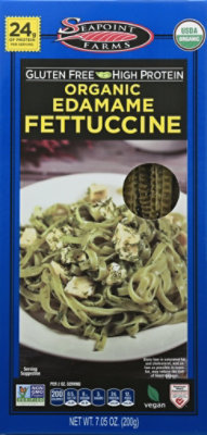 Seapoint Farms Pasta Organic Edamame Fettuccine Box - 7.05 Oz - Image 2