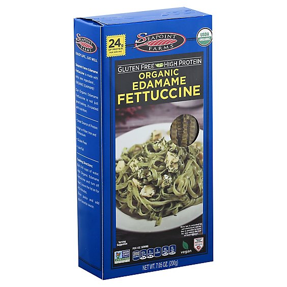 Seapoint Farms Pasta Organic Edamame Fettuccine Box - 7.05 Oz
