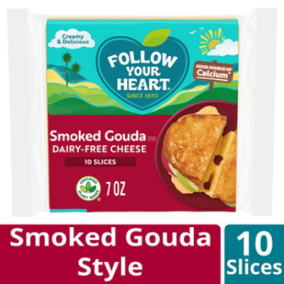 Follow Your Heart Dairy-Free Smoked Gouda Slices - 7 Oz - Image 1