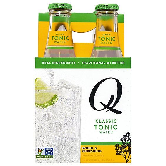Q Mixers Tonic Water Indian - 4-6.7 Oz