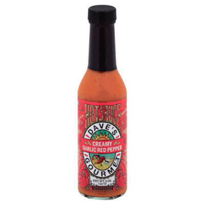 Daves Gourmet Sauce Hot Crmy Garlic  Red Pepper - 8 Oz - Image 3