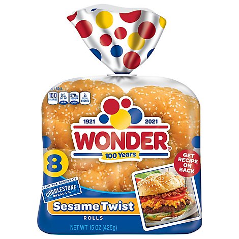 Wonder Sesame Twist Buns - 15 Oz
