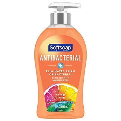 Softsoap Antibacterial Liquid Hand Soap Pump Crisp Clean - 11.25 Fl. Oz. - Image 2