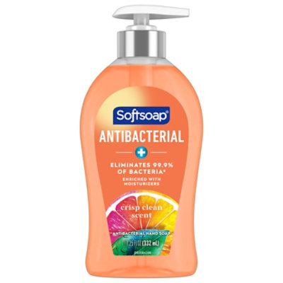 Softsoap Antibacterial Liquid Hand Soap Pump Crisp Clean - 11.25 Fl. Oz.