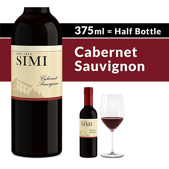 SIMI Cabernet Sauvignon Red Wine - 375 Ml