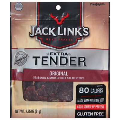 Jack Links Meat Snacks Beef Steak Strips Extra Tender Gluten Free Original - 2.85 Oz - Image 3