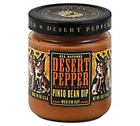 Desert Pepper Dip Pinto Bean Medium Hot Jar - 16 Oz