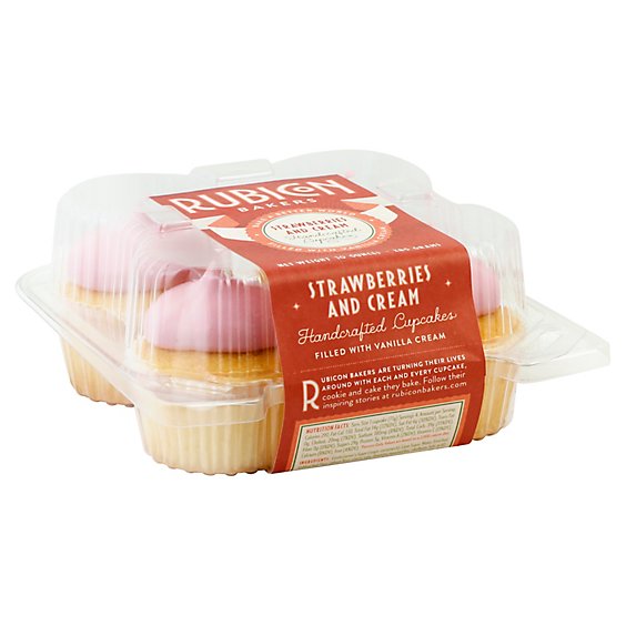 Rubicon Cupcakes Strawberry & Cream 4 Pack  - Each