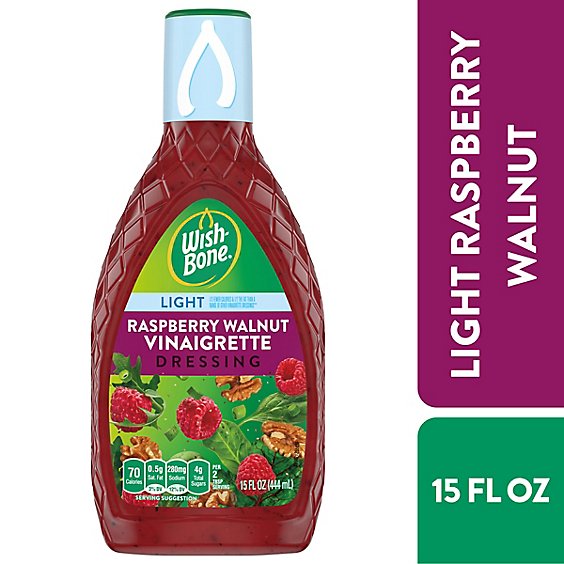 Wish-Bone Light Raspberry Walnut Vinaigrette Salad Dressing - 15 Fl Oz