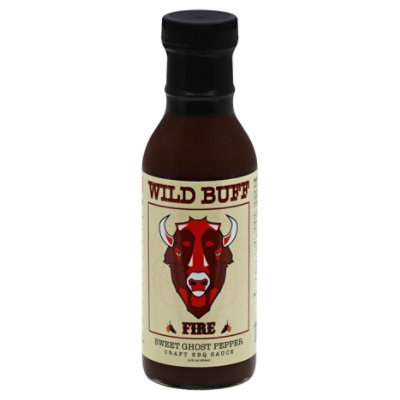 Wild Buff Bbq Sauce Fire - 12 Oz - Image 1