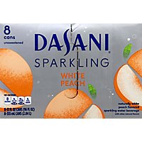 Dasani Water Sparkling Zero Calorie White Peach Flavored 8 Count - 12 Fl. Oz. - Image 2