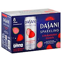 Dasani Water Sparkling Zero Calorie Strawberry Guava Flavored 8 Count - 12 Fl. Oz. - Image 1