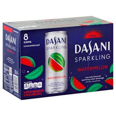 DASANI Water Beverage Sparkling Watermelon - 8-12 Fl. Oz. - Image 1