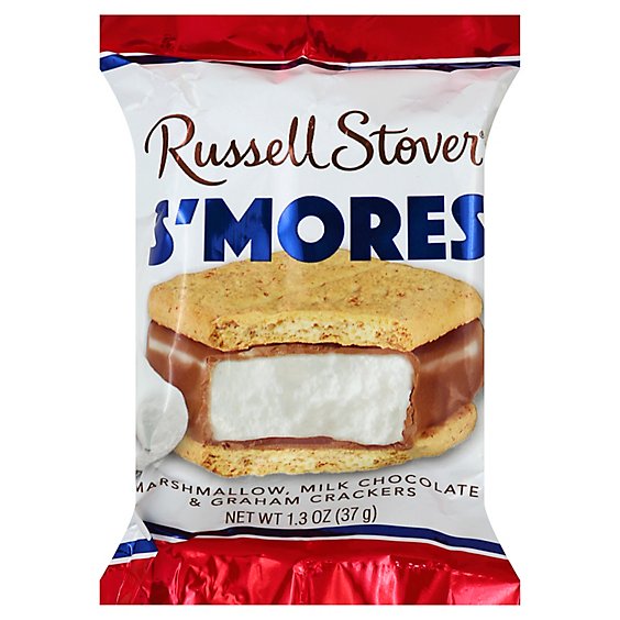 Russell Stover Smores Marshmallow Milk Chocolate & Graham Crackers Bag - 1.3 Oz