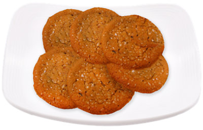 Bakery Andronicos Baked Cookies Ginger Molasses 6 Count - Each