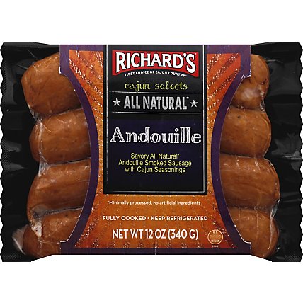 Richards All Natural Andouille - 12 Oz - Image 2