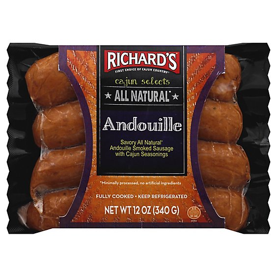 Richards All Natural Andouille - 12 Oz
