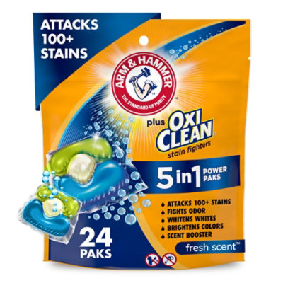 ARM & HAMMER Plus OxiClean 5 In 1 Power Paks - 24 Count - Image 1