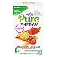 Crystal Light Pure Drink Mix Sweetened On-The-Go Packets Strawberry Lemonade - 6-0.31 Oz - Image 3