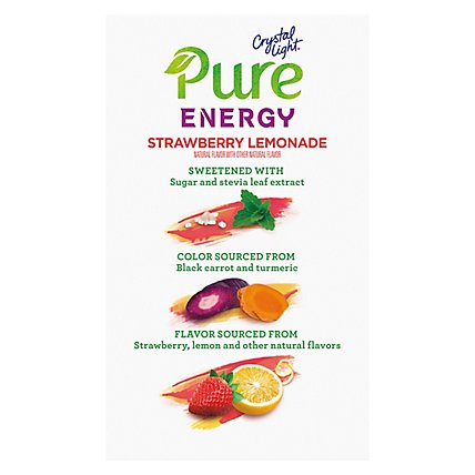 Crystal Light Pure Drink Mix Sweetened On-The-Go Packets Strawberry Lemonade - 6-0.31 Oz - Image 2